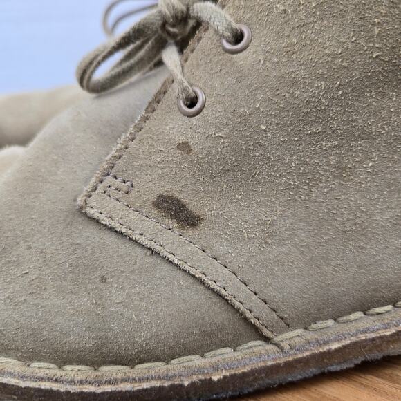 Clarks Mens 10M Original Desert Sand Suede Crepe Sole Casual Daily Chukka Boot main image 7